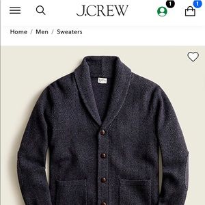 NEW Men’s J Crew Grandfather Cardigan (size L)
